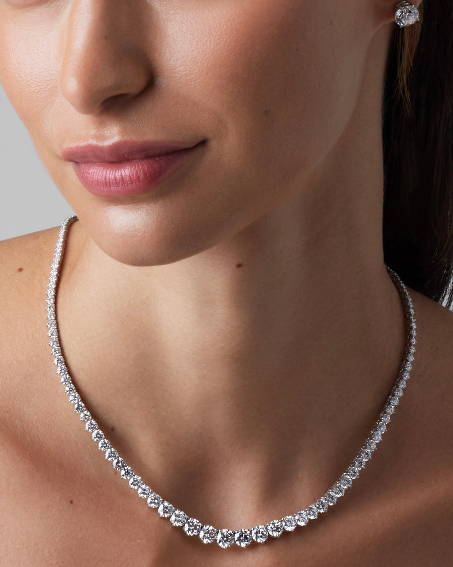 Graduated Tennis Necklace