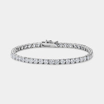 14K White Gold Classic Tennis Bracelet 3 CTW – Natural Diamond G-H I1