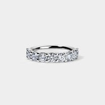 14K White Gold S Round Anniversary Ring 2 CTW – Eco Diamond (Lab-Created Diamond)