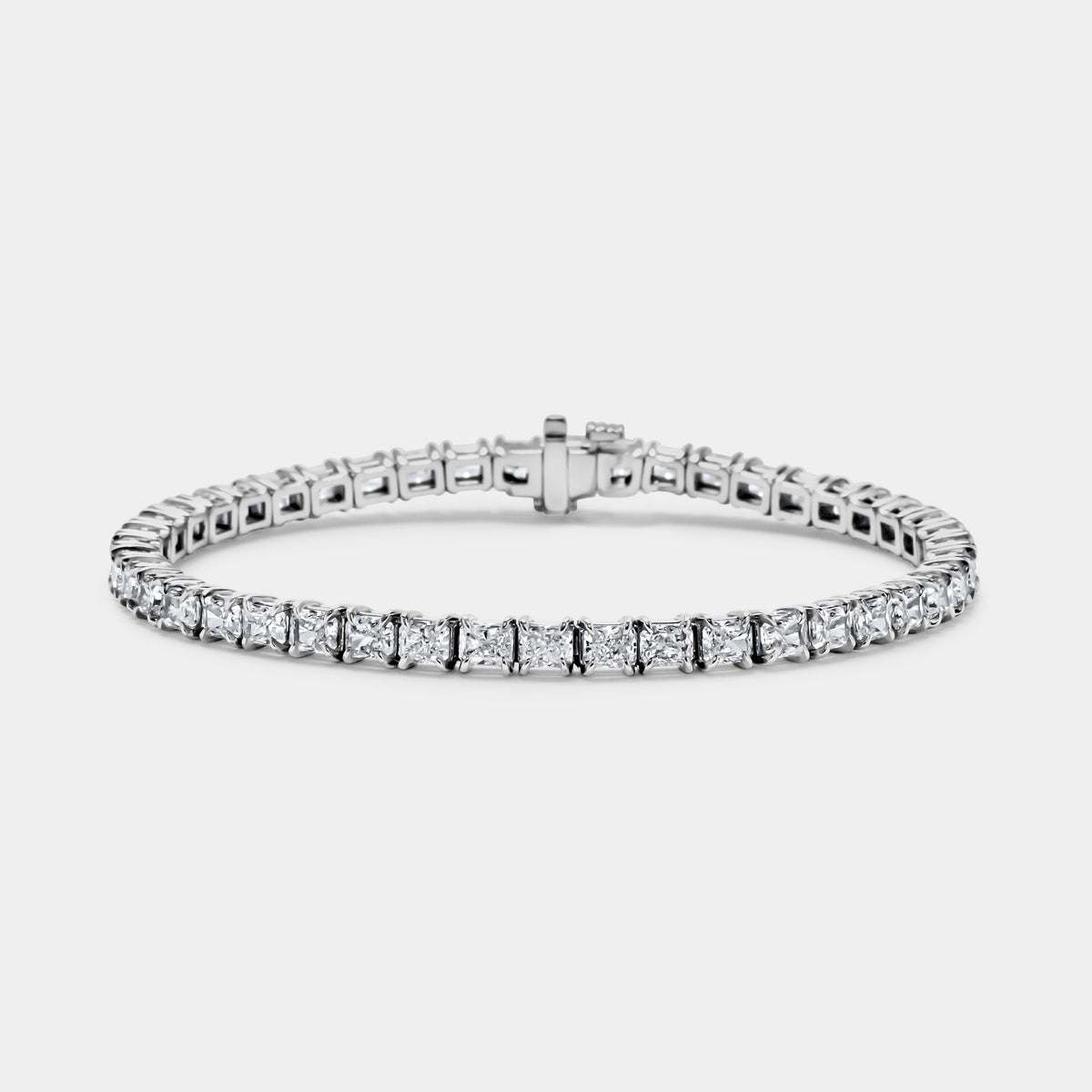 Platinum Radiant Tennis Bracelet 8 CTW