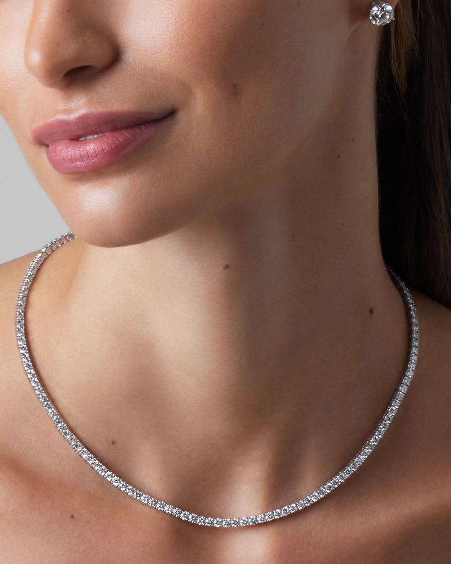Straight Tennis Necklace