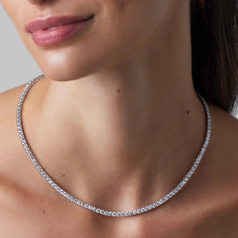 Straight Tennis Necklace