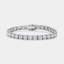14K White Gold Classic Tennis Bracelet 20 CTW