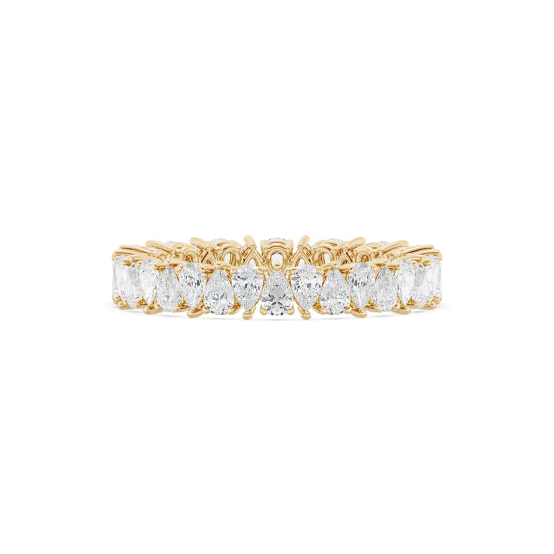 14K Yellow Gold Pear Eternity Ring  1.75 CTW — 4