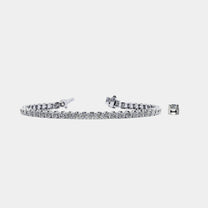 14K White Gold U Tennis Bracelet 5 CTW – Eco Diamond (Lab-Created Diamond)
