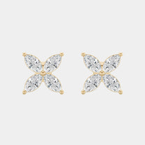 14K Yellow Gold Marquise Studs 1.25 CTW