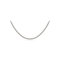 14K Yellow Gold Classic Tennis Necklace 19 CTW