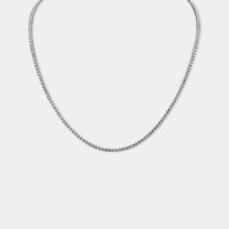 14K White Gold Classic Tennis Necklace 8 CTW – Eco Diamond (Lab-Created Diamond)