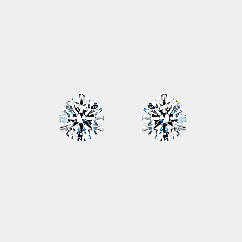 14K White Gold Martini Studs 1-5 CTW – Eco Diamond (Lab-Created Diamond) (1)