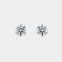 14K White Gold Martini Studs 1-5 CTW – Natural Diamond H-H SI1-SI1