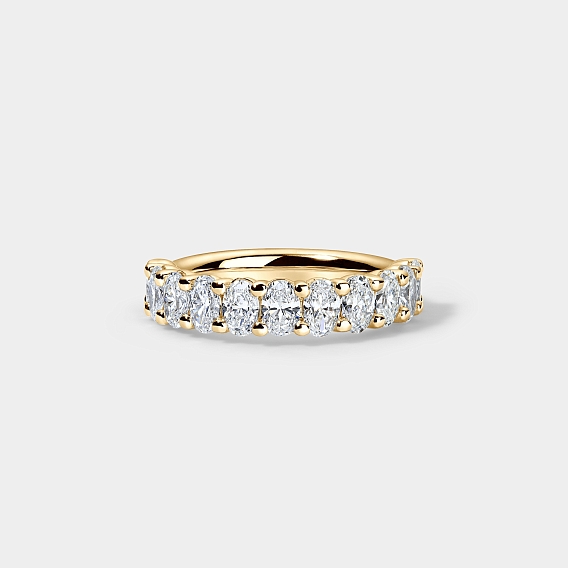 14K Yellow Gold Oval Anniversary Ring 2 CTW…