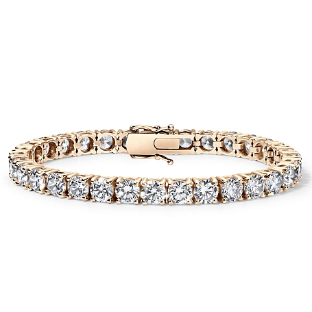picture 14K Rose Gold Classic Tennis Bracelet (10 CTW... – Setepai