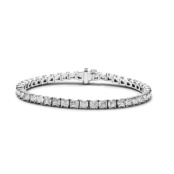 Platinum Radiant Tennis Bracelet (8 CTW)