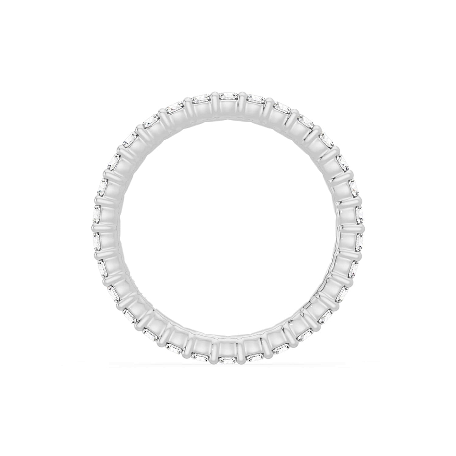 picture 14K White Gold Round S Eternity Ring 2 CTW…