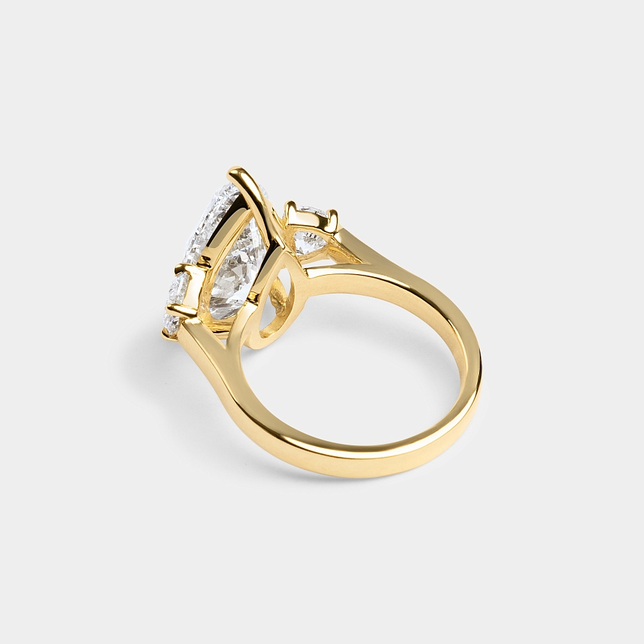 picture Pear CUT ENGAGEMENT RING WITH hearts