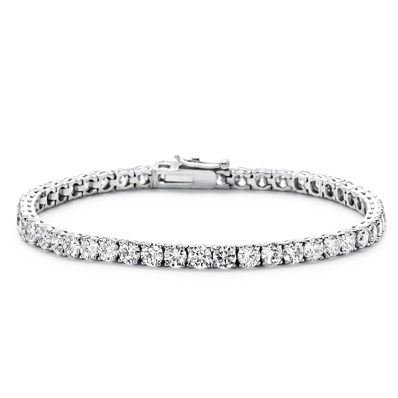 14K White Gold Classic Tennis Bracelet (10 CTW...