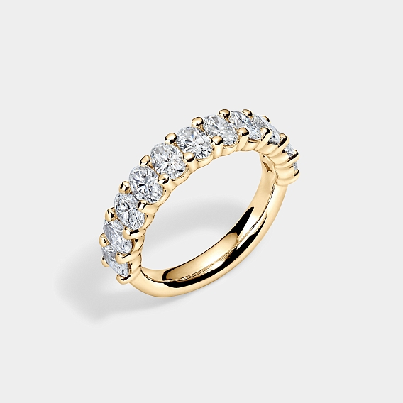 14K Yellow Gold Oval Anniversary Ring 2 CTW…