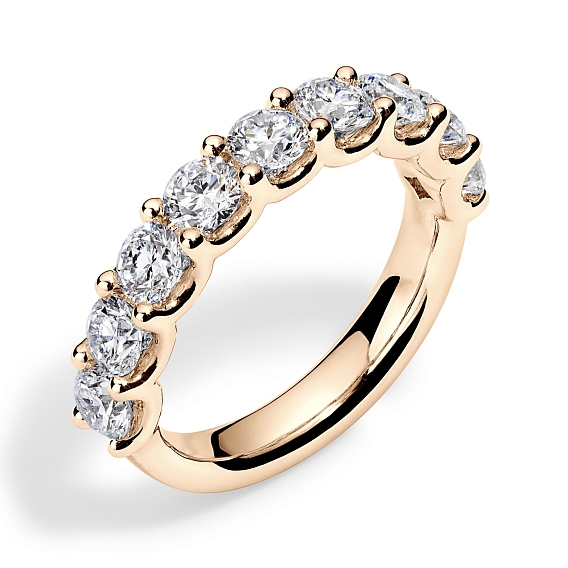 14K Rose Gold Round U Anniversary Ring 2 CTW…
