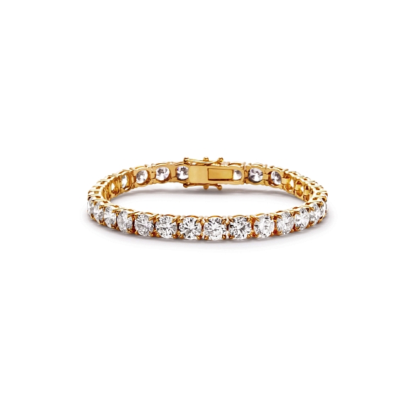 14K Yellow Gold Classic Tennis Bracelet (20 CTW...