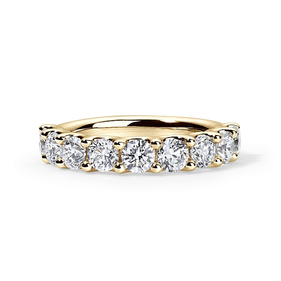 14K Yellow Gold Round U Anniversary Ring 2 CTW…