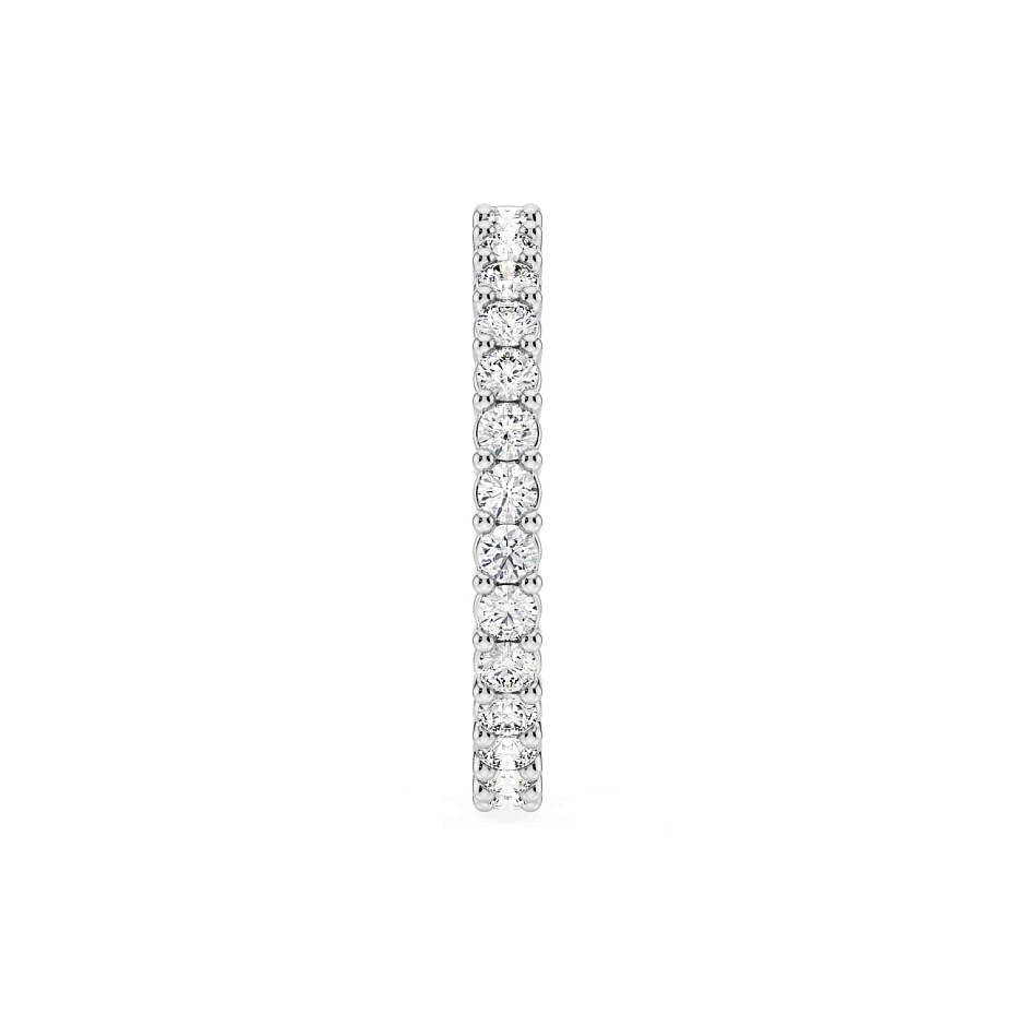 picture 14K White Gold Round S Eternity Ring 2 CTW…
