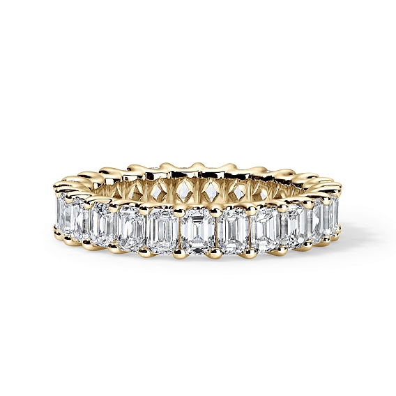 14K Y Gold U Emerald Eternity Ring 2.75 CTW…