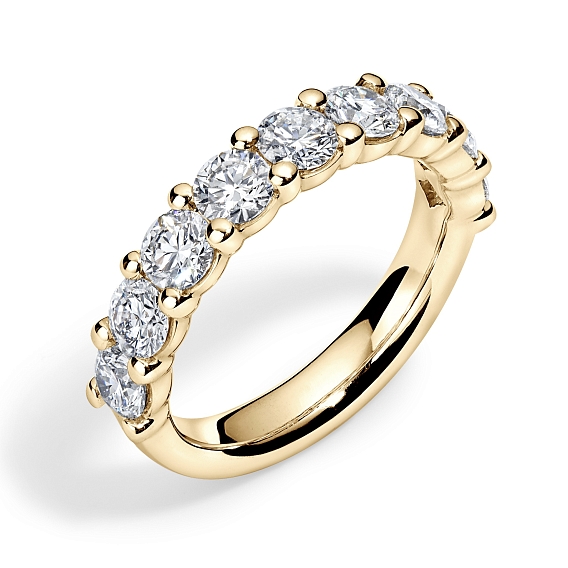 14K Yellow Gold Round Shared Anniversary Ring 2 CTW…