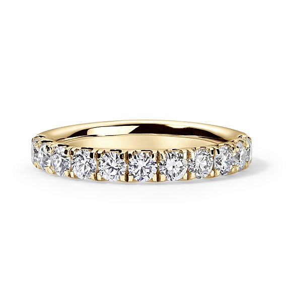 14K Yellow Gold Round Anniversary Ring 1 CTW…