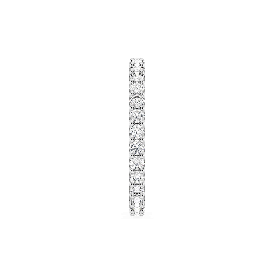 picture 14K White Gold U Round Eternity Ring 2 CTW…