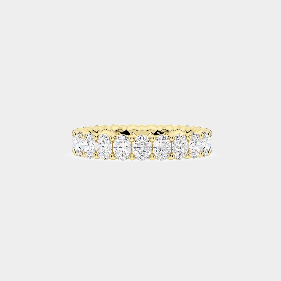 picture 14K Yellow Gold Oval S Eternity Ring 2.5 CTW…